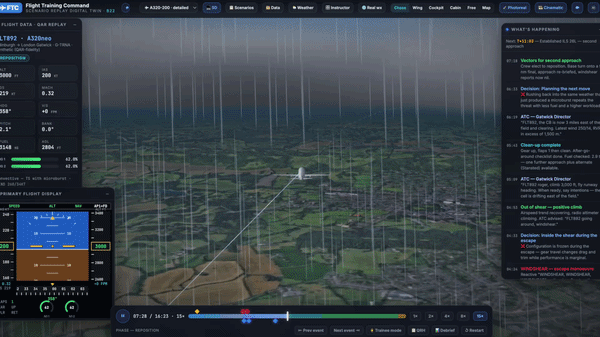 Flight tracker — live 3D view
